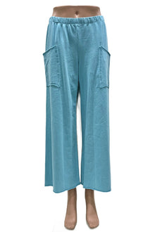  Cotton Lani Patch Pocket Crop Pant in Peacock Style ST410