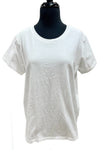 Cotton Lani Short Sleeve Tee in White Style J145