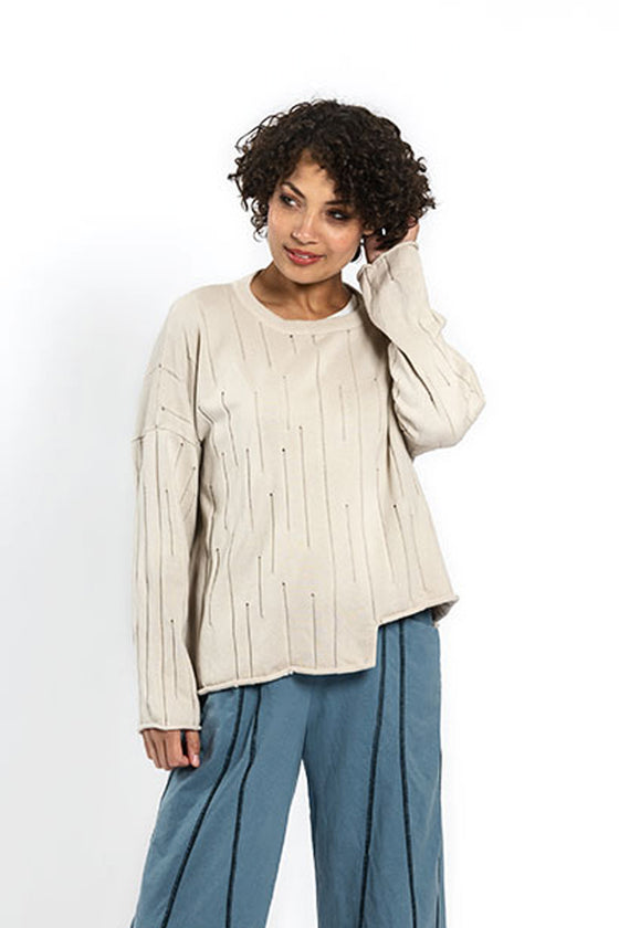 Cynthia Ashby Rayne Sweater in Ashby White Style SW023