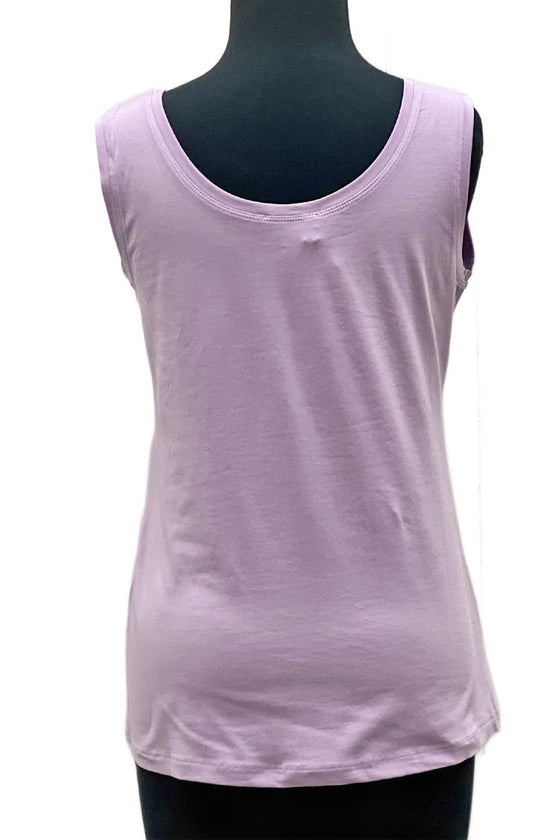 Dolcezza Essential Basics Lavender Tank Knit Pullover Style 24502