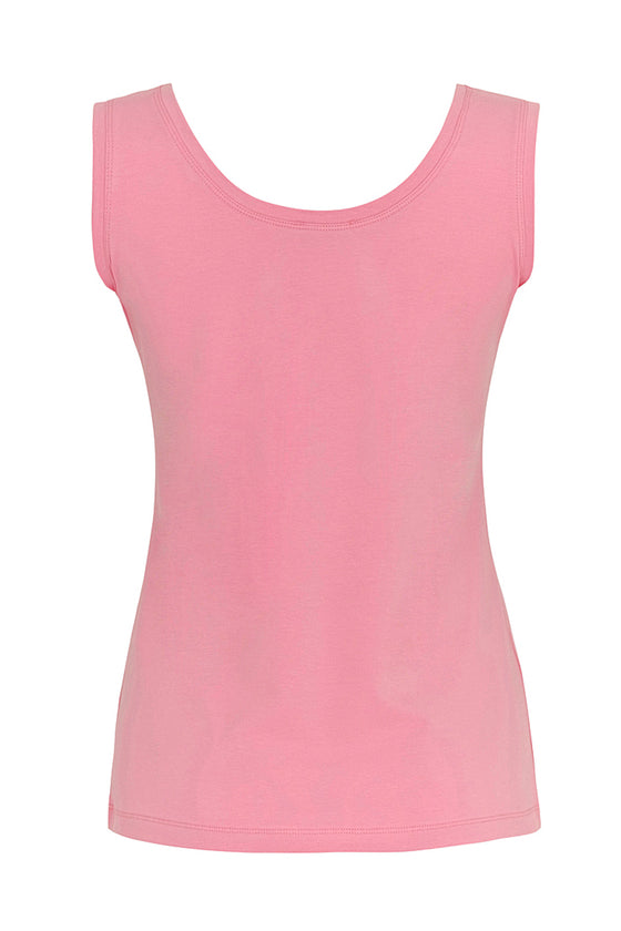 Dolcezza Essential Basics Pink Tank Knit Pullover Style 24502