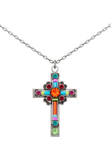  Firefly Large Ornate Cross in Multicolor 8795-MC
