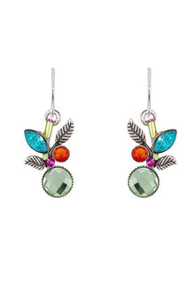  Firefly Leaf & Fruit Earrings in Multicolor - 7555-MC