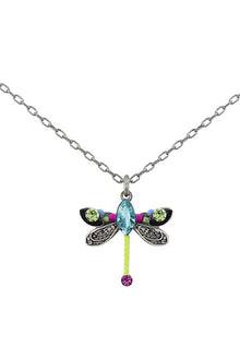  Firefly Petite Dragonfly Pendent in Multi Color 8381-MC