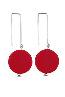  Frank Ideas Red Disk Earrings