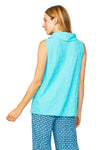 Habitat Clothes Cascade Cotton Swing Cowl Tank in Seaglass Style 16313