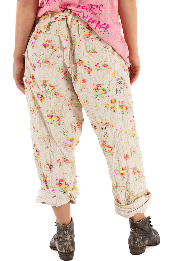 Magnolia Pearl Cotton Linen Miner Pants in Circus Rose - PANTS498-CRCRO