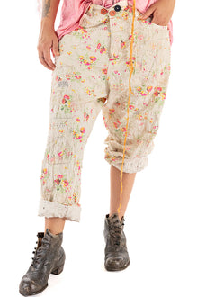  Magnolia Pearl Cotton Linen Miner Pants in Circus Rose - PANTS498-CRCRO