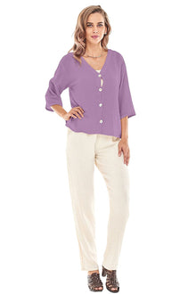  Oh My Gauze Ronie Top in Orchid