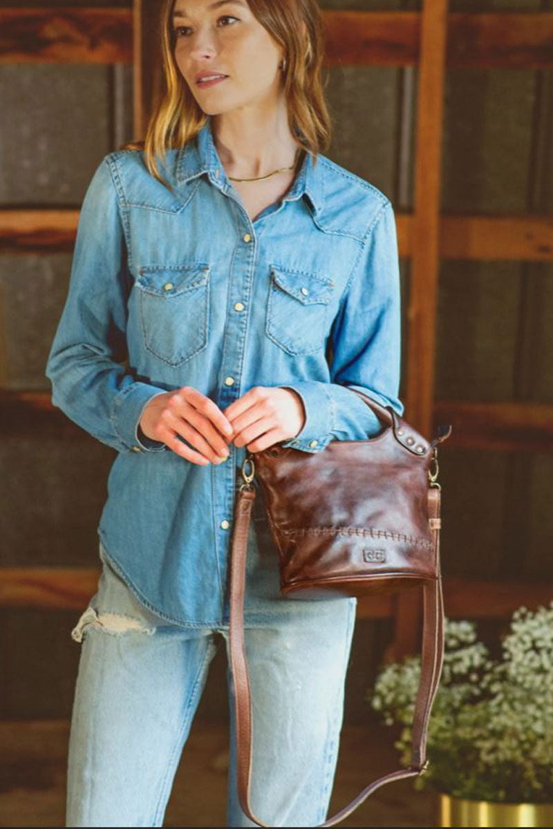 Vintage Moda Luxe Purse Handbag Shoulder Strap Tan Large Space Pockets