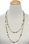 Andrea Barnett Gemstones & Freshwater Pearls on African Heishi Beads 7-MLT-PRL