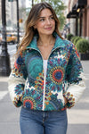 Anu by Natural Fashions Bomber Jacket in Caledonia Style 21237