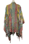 Anu by Natural Fashions Center Piece Embroidered Wool Ruana