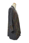 Anu by Natural Fashions Embroidered Duster in Black Style 21442