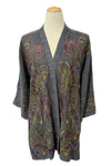 Anu by Natural Fashions Embroidered Duster in Black Style 21442