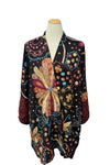 Anu by Natural Fashions Embroidered Wool Duster in Versailles