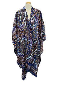  Anu by Natural Fashions Helena Embroidered Wool Ruana