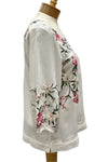 Anu by Natural Fashions Ivory Embroidered Blouse