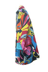 Anu by Natural Fashions Reversable Quilted Jacket in Artdeco