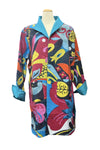 Anu by Natural Fashions Reversable Quilted Jacket in Artdeco