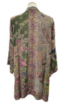 Anu by Natural Fashions Reversible Rayon Duster in Olive
