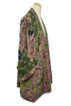 Anu by Natural Fashions Reversible Rayon Duster in Olive