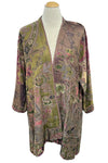 Anu by Natural Fashions Reversible Rayon Duster in Olive