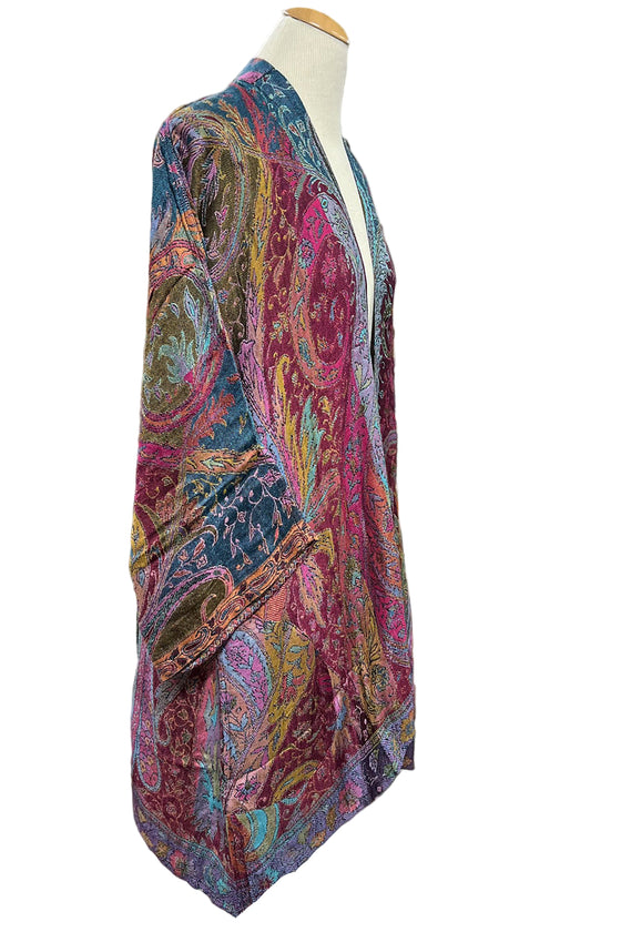 Anu by Natural Fashions Reversible Rayon Duster in Passion Fruit