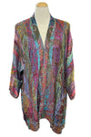 Anu by Natural Fashions Reversible Rayon Duster in Passion Fruit