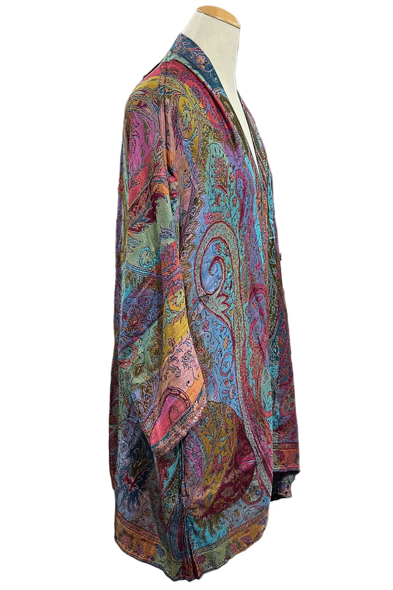 Anu by Natural Fashions Reversible Rayon Duster in Passion Fruit