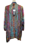 Anu by Natural Fashions Reversible Rayon Duster in Passion Fruit