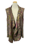 Anu by Natural Fashions Reversible Rayon Vest in Olive