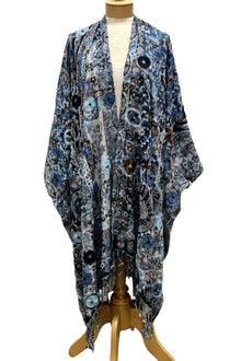  Anu Embroidered Viscose Kimono in Iceland Style 19273/ICELAND