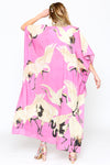 Aratta Clothing Cranes of Heaven Kimono in Rose Style ED22CD61