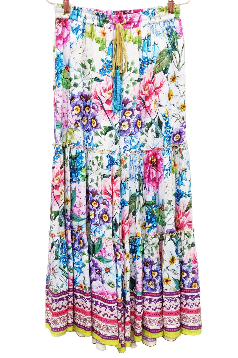 Aratta Clothing Ibiza Floral Pants in White Floral - Style ED24B94 ...