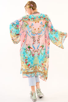  Aratta Clothing Phoenix Kimono in Peach Sky Floral Style ED23F628