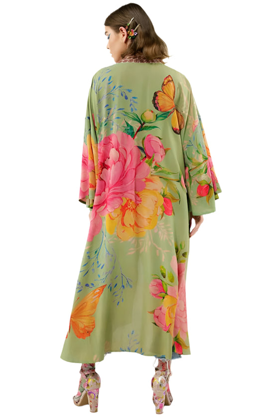 Aratta Clothing Primavera Kimono in Vintage Teal Style ED23E631-R