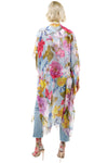 Aratta Clothing Roman Holiday Hand Beaded Kimono in Sky Floral Style ED24A63