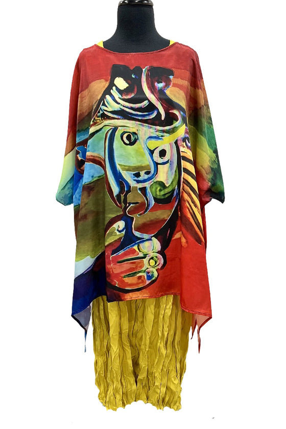 Art Wear by Dilemma Picasso Inspired Polyester Tunic NT-41-PI