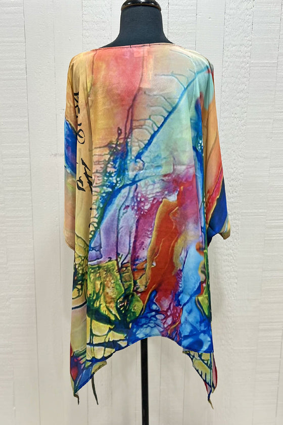 Art Wear by Dilemma Shibori Inspired Polyester Tunic