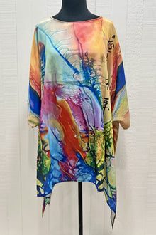  Art Wear by Dilemma Shibori Inspired Polyester Tunic