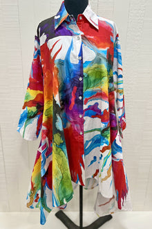  Art Wear by Dilemma Vital Inspired Cotton Swing Dress