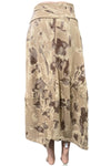 Avvolto Made In Italy Print Skirt in Camel