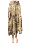 Avvolto Made In Italy Print Skirt in Camel