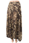 Avvolto Made In Italy Print Skirt in Chocolate