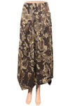 Avvolto Made In Italy Print Skirt in Chocolate
