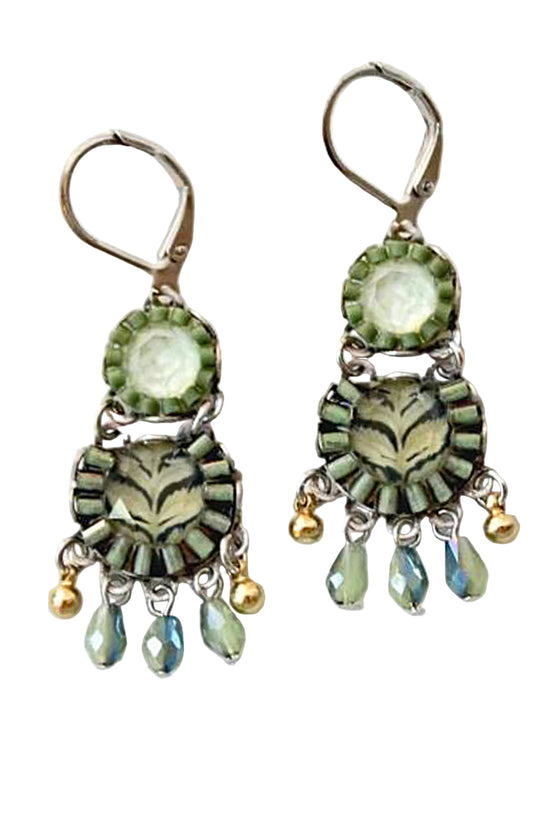 Ayala Bar Florin Earrings (Wire) C2298H Eucalyptus Collection