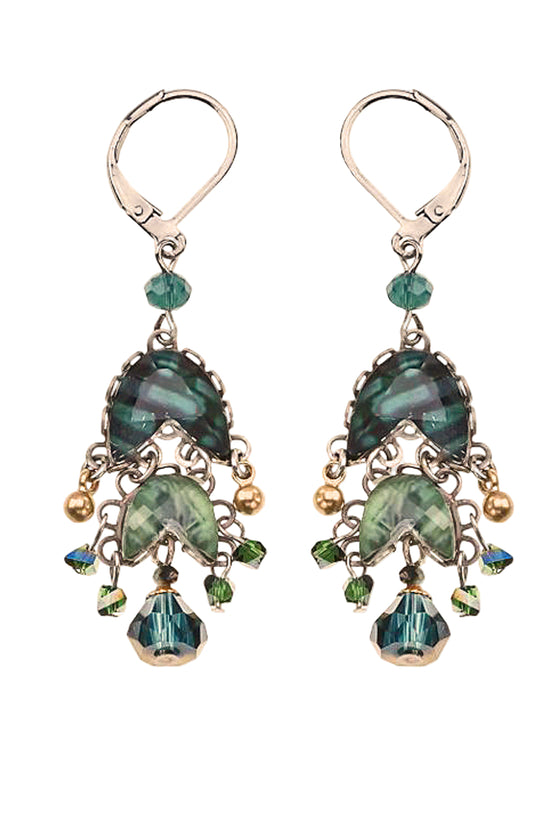 Ayala Bar Silvenia Earrings (Wire) R2331H Emerald Reflection Collection