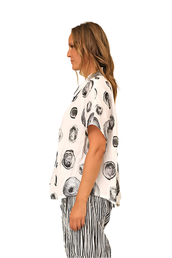 Beau Jours by Chalet Colby Shirt in Pearl Style 3N5102