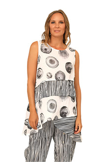  Beau Jours by Chalet Winslet Tunic in Graze/Pearl Style 3N3150
